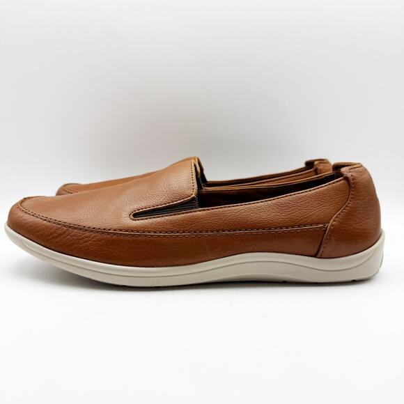 SAS Mens Weekender Loafer US Size 12.5 EU 45 Brown Leather Slip On Round Toe NIB - Picture 8 of 14